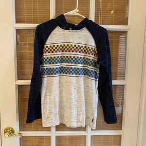 Ocean Current Boys long sleeve hooded shirt.